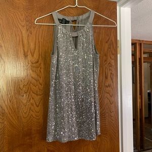 INC International Concepts Silver Halter Tank